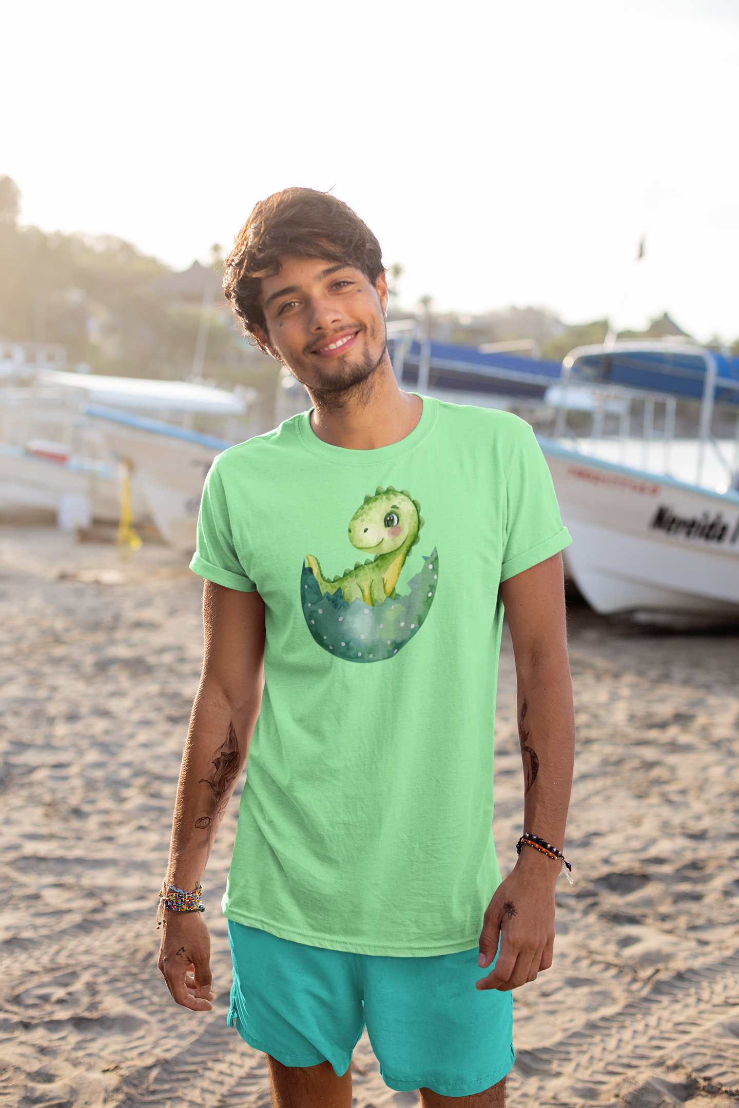 Dragon-Half Sleeve T-Shirt